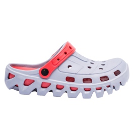 Flameshoes Zapatillas de jardín ligeras para hombre gris Kroks Eva rojo