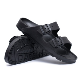 Flameshoes Pantuflas negras Garden Light para hombre negro
