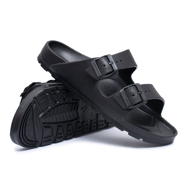 Flameshoes Pantuflas negras Garden Light para hombre negro