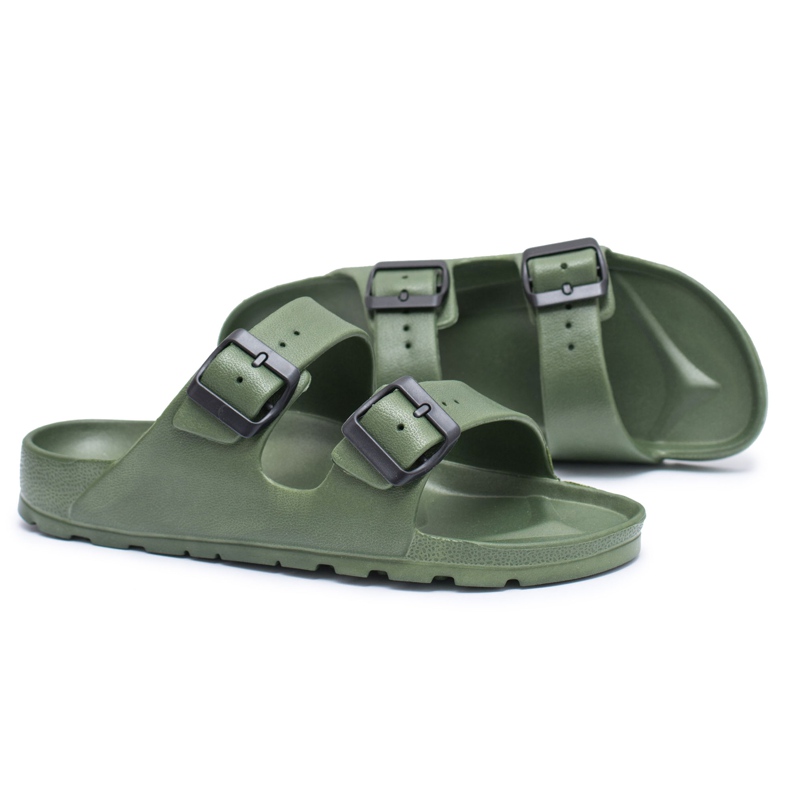 Flameshoes Pantuflas Olive Garden Light para hombre verde