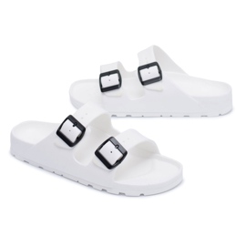 Flameshoes Pantuflas blancas Garden Light para hombre blanco