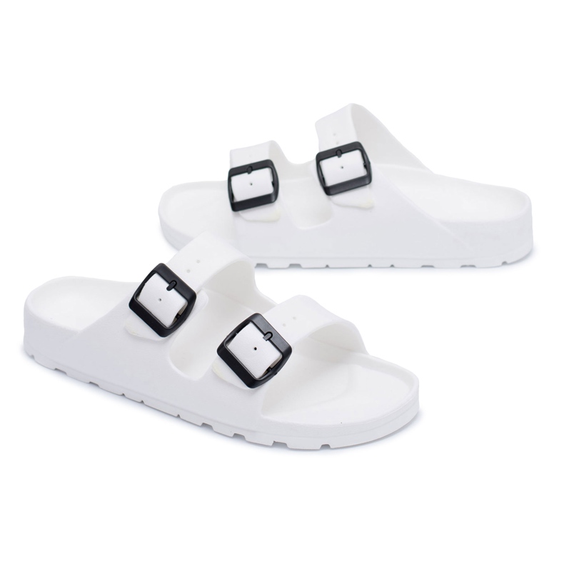 Flameshoes Pantuflas blancas Garden Light para hombre blanco