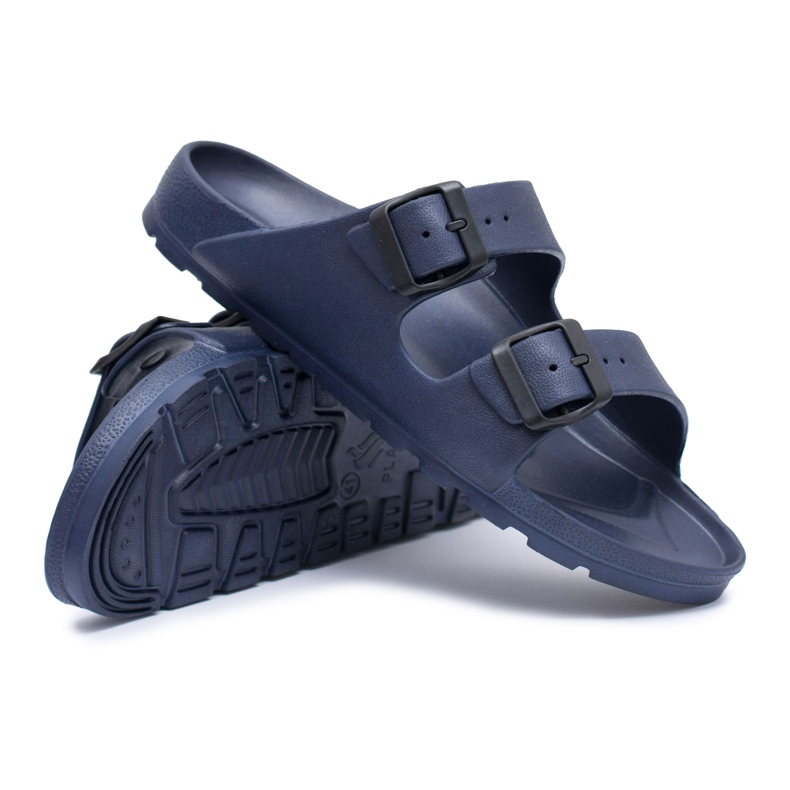 Flameshoes Pantuflas Garden Light azul marino para hombre Flameshoes Pantuflas Garden Light azul marino para hombre