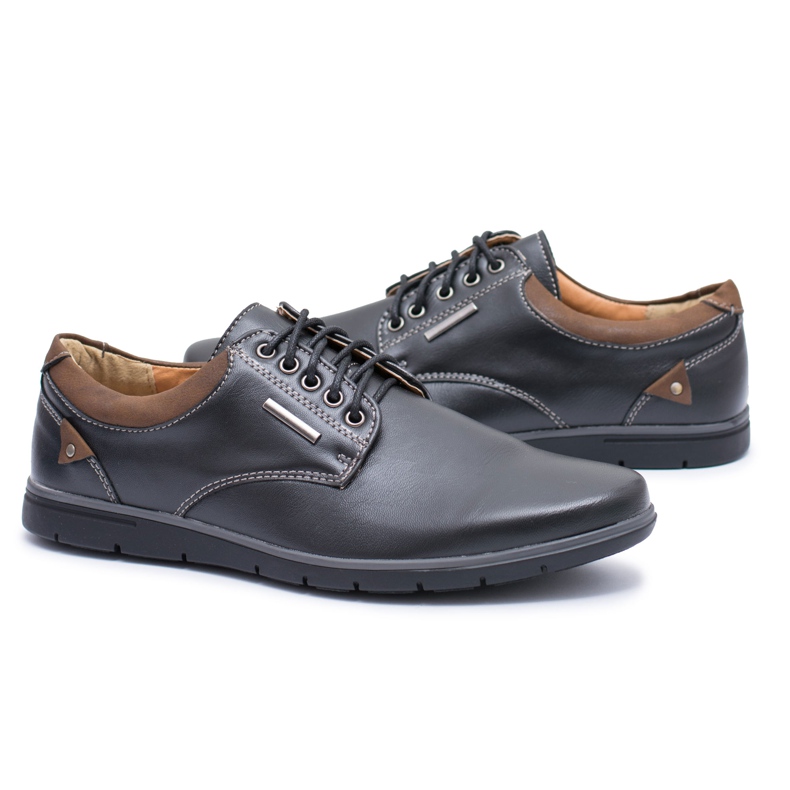 Zapatos Efrato negros para hombre