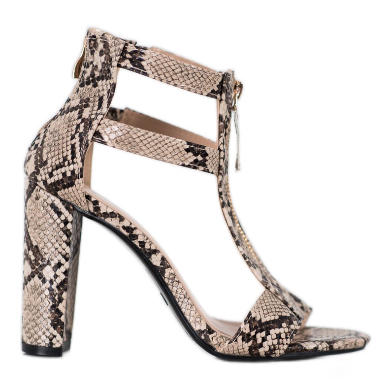 Seastar Sandalias con cremallera beige multicolor Seastar Sandalias con cremallera beige multicolor