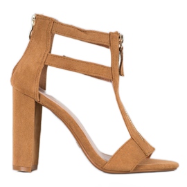 Seastar Sandalias con cremallera beige
