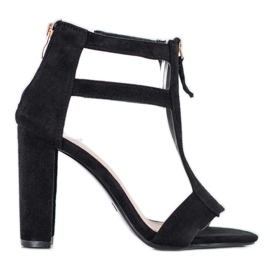 Seastar Sandalias con cremallera negro