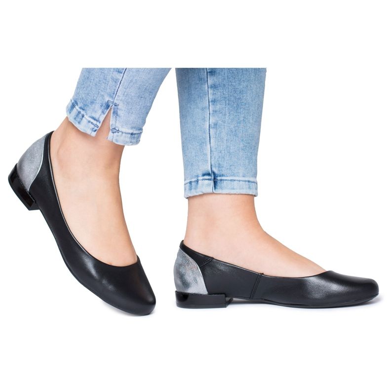 Bailarinas de mujer Maciejka Leather Black 02899 negro
