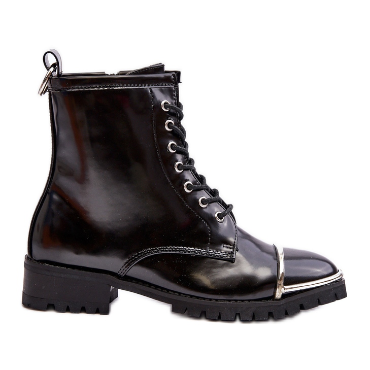 Botas de mujer Lu Boo Black Workers con marco de acero Jacksy negro Botas de mujer Lu Boo Black Workers con marco de acero Jacksy negro