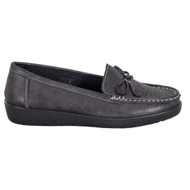 SHELOVET Mocasines cómodos negro
