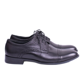 Iguana Zapatos formales de cuero para hombre Gerard Negro