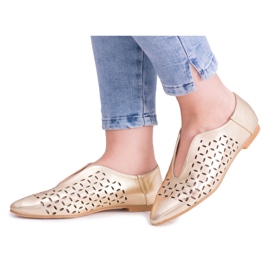 Zapatos sin cordones Lu Boo Golden Synthia para mujer dorado Zapatos sin cordones Lu Boo Golden Synthia para mujer dorado