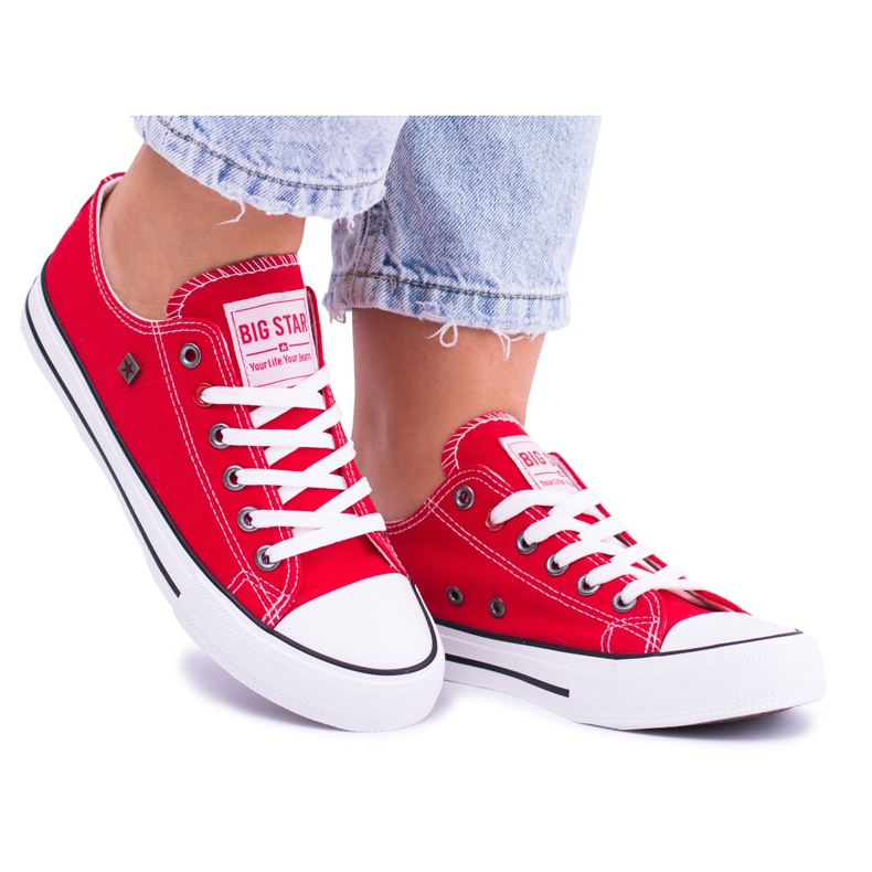 Zapatos deportivos rojos Big Star para mujer T274020