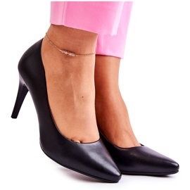 Sergio Leone Matt Pumps Stilettos Negro Feliciana