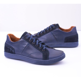 Neex Zapatos casuales Ender de cuero azul marino para hombre Neex Zapatos casuales Ender de cuero azul marino para hombre