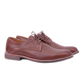 Lema Zapatos para caminar de cuero formales marrones para hombres Rick marrón Lema Zapatos para caminar de cuero formales marrones para hombres Rick marrón