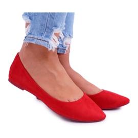 PS1 Bailarinas Mujer Rojo Suede Bueno PS1 Bailarinas Mujer Rojo Suede Bueno