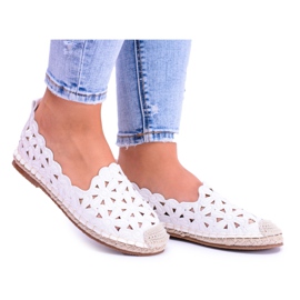 Lu Boo Bailarinas De Mujer Blancas Macarena Flowers blanco