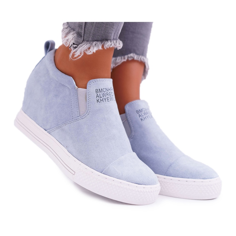 Zapatillas de mujer Snekers Lu Boo Slip Blue Kaori azul Zapatillas de mujer Snekers Lu Boo Slip Blue Kaori azul