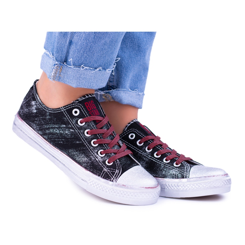 Zapatillas Big Star Black Plateadas BB274013 negro