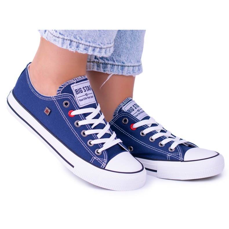 Zapatillas de mujer Big Star azul marino T274021