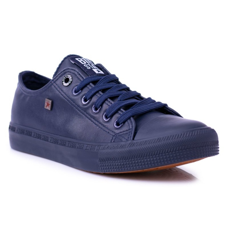 Zapatillas de mujer Big Star azul marino Monokolor BB274742