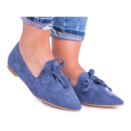 Lu Boo bailarinas azul marino en Spitz Lordsy Suede Feliciano marina Lu Boo bailarinas azul marino en Spitz Lordsy Suede Feliciano marina
