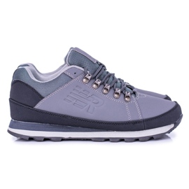Zapatos de trekking Newlans grises sólidos para hombre Zapatos de trekking Newlans grises sólidos para hombre