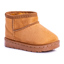 FRROCK Botas de nieve para niños cálidos para jóvenes Khaki Gooby marrón