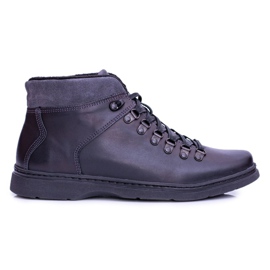 Botas cálidas de hombre de cuero negro Neex Botines Timmo