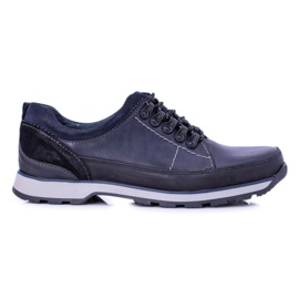 KOMODO Zapatos Brogues para Hombre Azul Marino Outdoor Ivar2