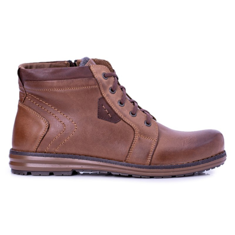 Polbut Botas de abrigo marrón para hombre Verno