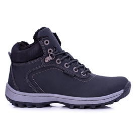 Ax Boxing Zapatos negros de trekking Intenso para hombre con forro polar Ax Boxing Zapatos negros de trekking Intenso para hombre con forro polar