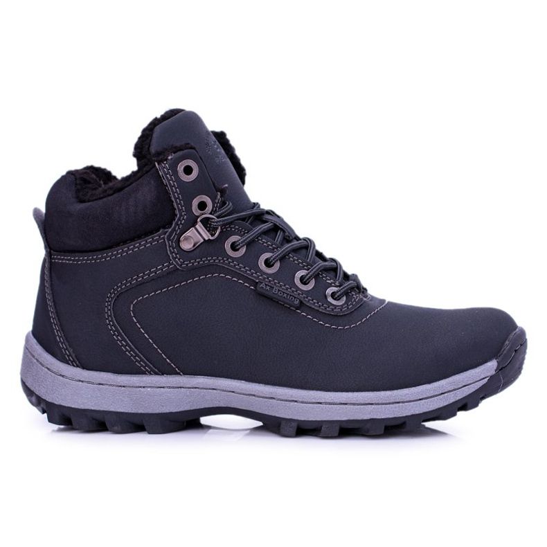 Ax Boxing Zapatos negros de trekking Intenso para hombre con forro polar