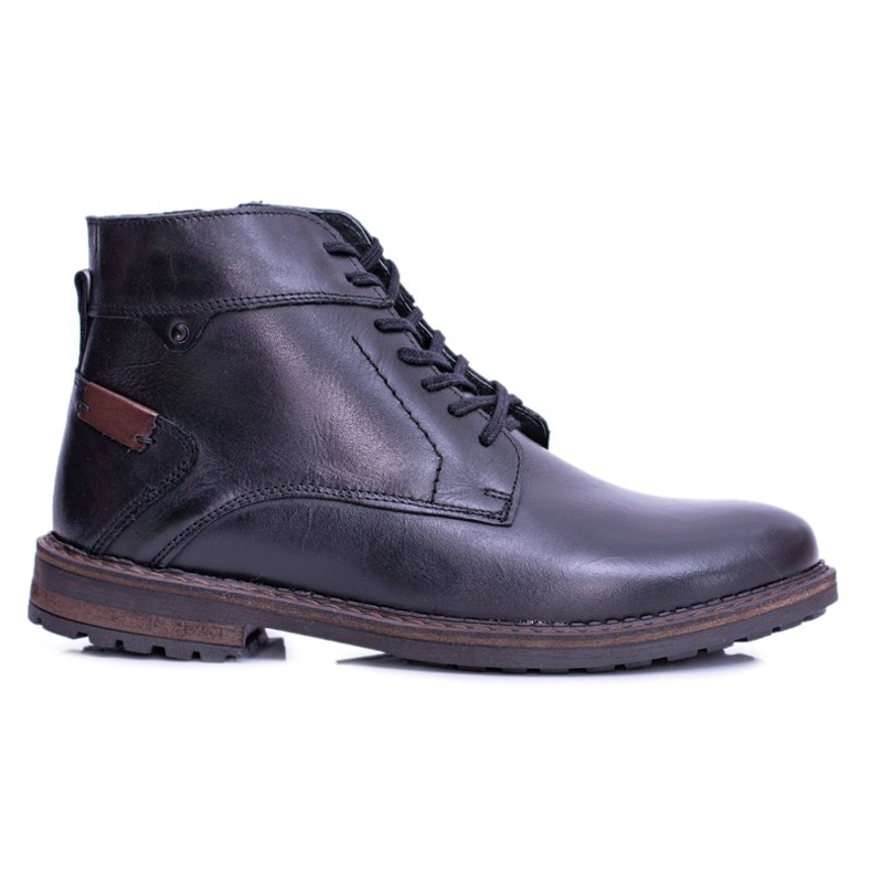 Iguana Botas Calientes Hombre Piel Negra Devenor negro