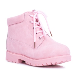 FRROCK Botas Trappers Infantiles Aisladas Polvo Rosa Dexter