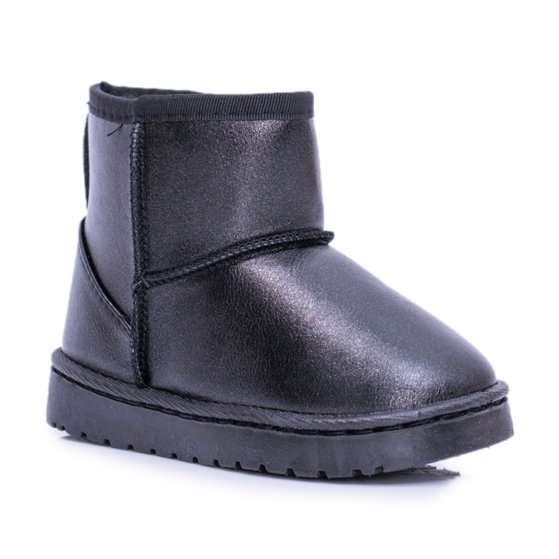 FRROCK Botas de nieve para niños Warm Black Scooby negro