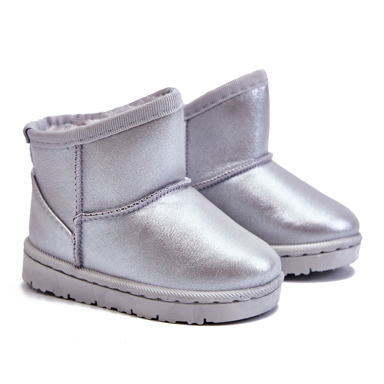 FRROCK Botas de nieve plateadas cálidas para niños Scooby gris FRROCK Botas de nieve plateadas cálidas para niños Scooby gris