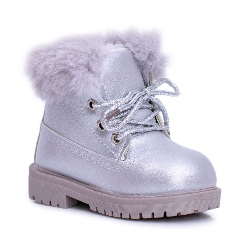 BM Botas Infantiles Silver Warm Trappers Fobos plata plata BM Botas Infantiles Silver Warm Trappers Fobos plata plata