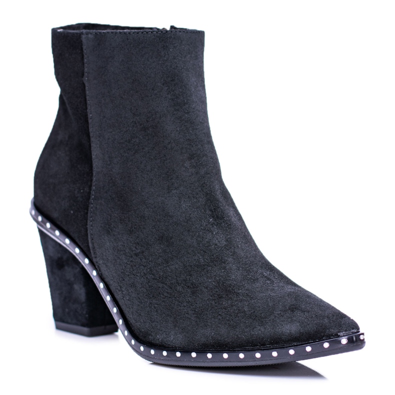 Deoni Botas de Cuero para Mujer con Cremallera Negro Sonoma