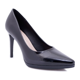 Salón Mujer Stilettos Sergio Leone Lacado Negro Misawu
