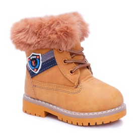 Botas Niño Niño Piel Camel Cobi marrón