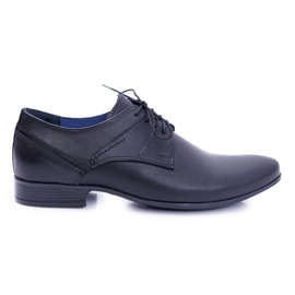 Nikopol 1622 Zapatos formales de cuero negro para hombre