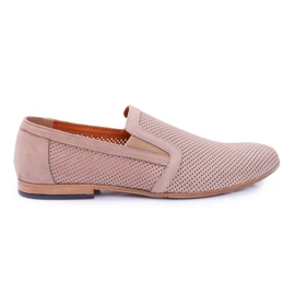 Mocasines sin cordones Bednarek Munero beige para hombre