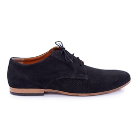 Bednarek Polish Shoes Bednarek Nubuck Openwork Black Hermes para hombre negro Bednarek Polish Shoes Bednarek Nubuck Openwork Black Hermes para hombre negro