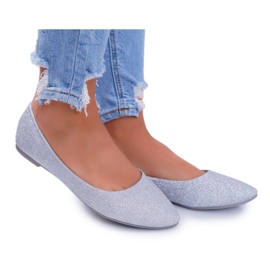PS1 Bailarinas de Mujer Glitter Silver Fifi gris