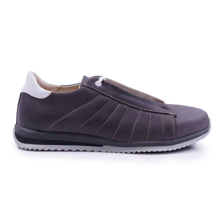 Bednarek Polish Shoes Hombres Zapatos Brogues Bednarek Sport Cuero Gris Geos