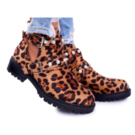 NFR Botas Panther con recortes Cadenza marrón NFR Botas Panther con recortes Cadenza marrón