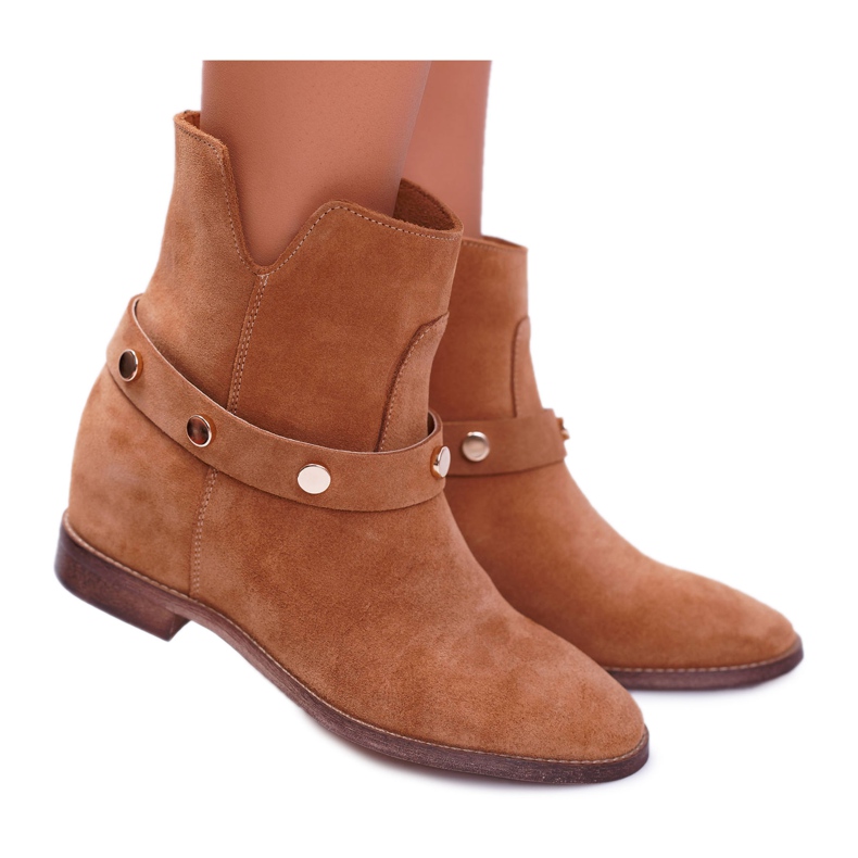 Botas Mujer Laura Messi 1890 Ante Camel Darmah marrón