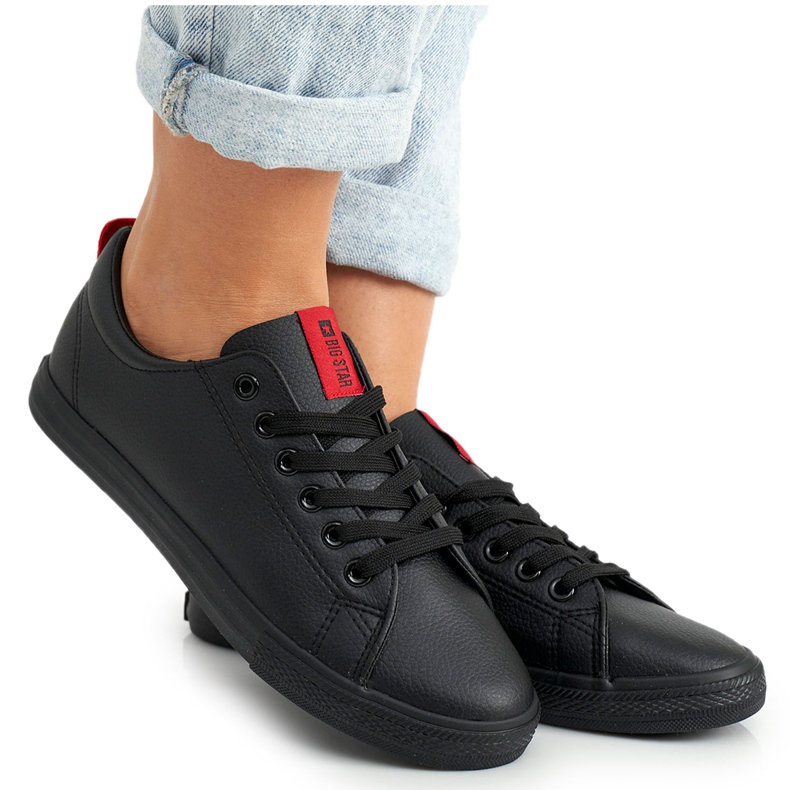 Zapatillas de Mujer Big Star con cinturón Negro DD274687